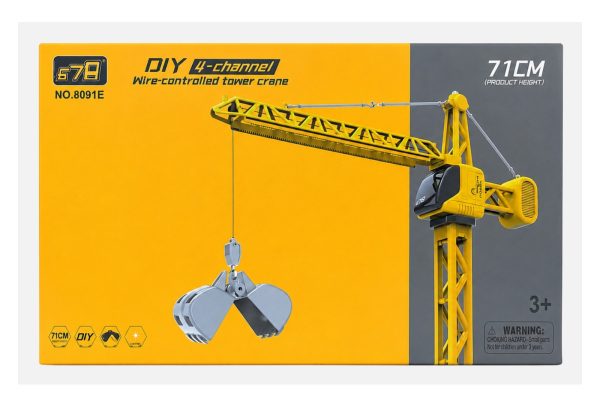 DIY Construction Crane Toy – 71 cm