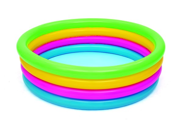 4-Ring Round Inflatable Baby Pool - 1