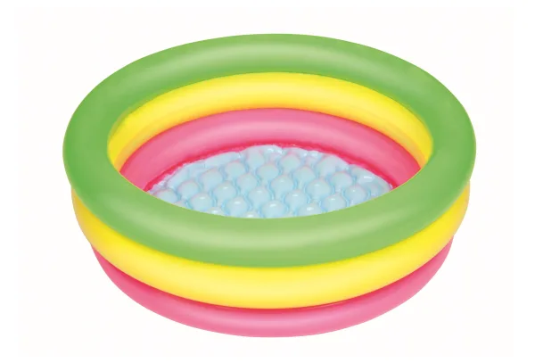 3-Ring Round Inflatable Baby Pool - 1