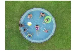 Steel Pro MAX™ Wood-Print Round Frame Pool Set - 6