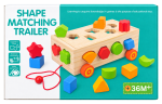 Shape Matching Trailer Wooden Pull-Along Toy - 4