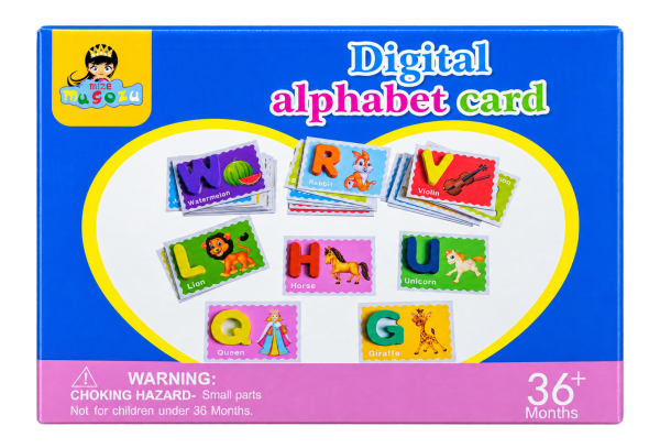 Digital Alphabet Card – Blue