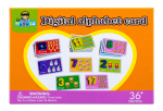 Wooden Number Learning Cards – Orange - 3
