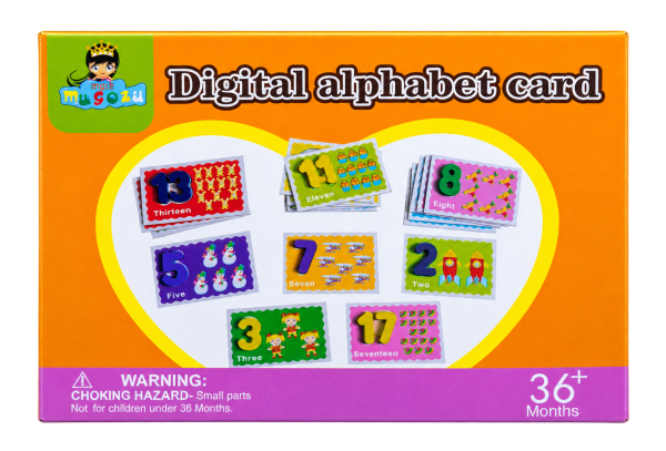 Digital Alphabet Card – Orange