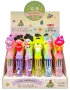 10-Colour Character Ballpoint Pen with Light E-8803 - 1