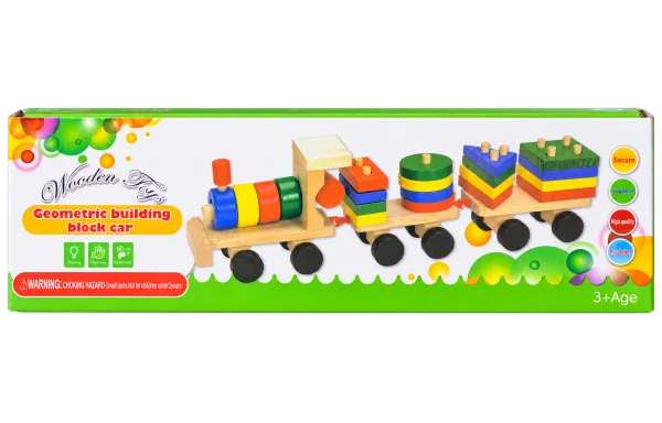 Geometric Building Block Car - 1