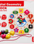 Digital Geometry Clock Wooden Learning Toy - 1