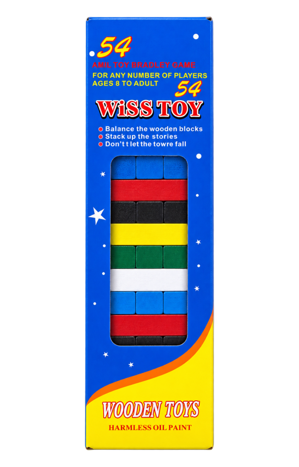 Wooden Number Blocks Stacking Game - 1