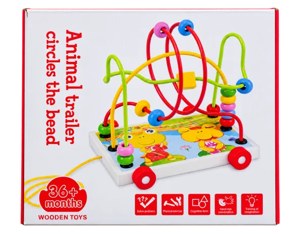 Animal Bead Maze on Wheels - 1