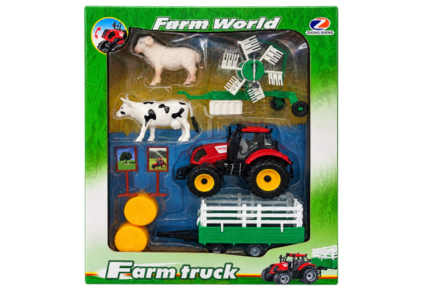 Farm World Tractor & Animal Playset - 1