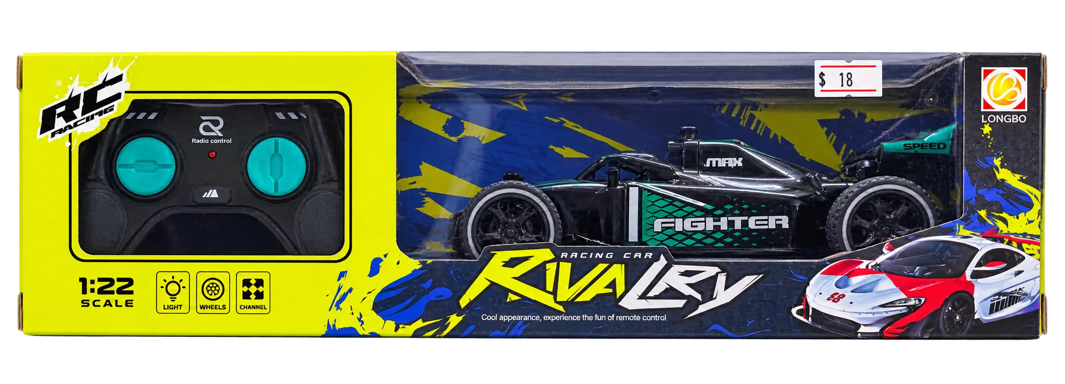 8RC07665_1 R/C Rivalry Fighter Racing Car 1:22 - 1