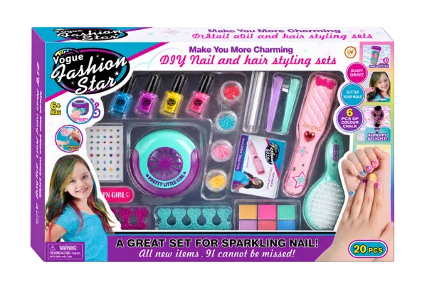 DIY Nail & Hair Styling Set