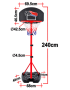 Basketball Stand 240 cm