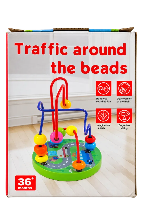 Traffic Around the Beads Wooden Maze - 1