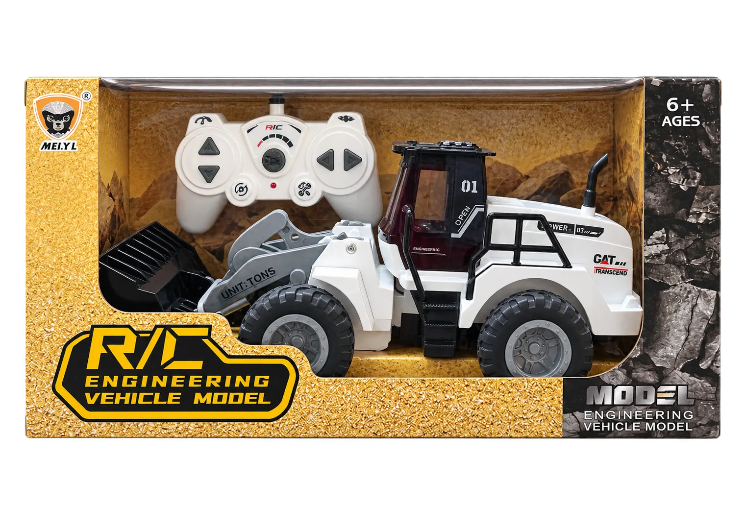 8rc13345-4_1 R/C Engineering Loader – White - 1