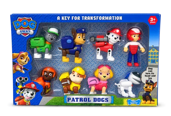 Patrol Dogs Transformation Figure Set - Front