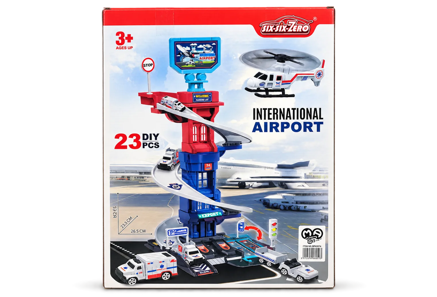 International Airport 23-Piece Playset - Main View International Airport 23-Piece Playset - Main View