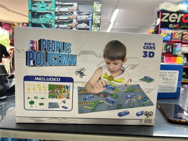 Peoples Policeman 3D Kids Car Play Set
