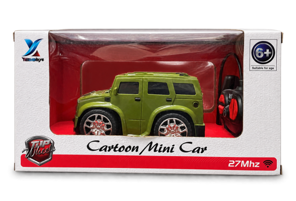 Cartoon Mini Car R/C 27MHz Green - image 1
