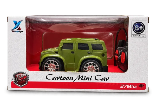 Cartoon Mini Car R/C 27MHz Green - image 1