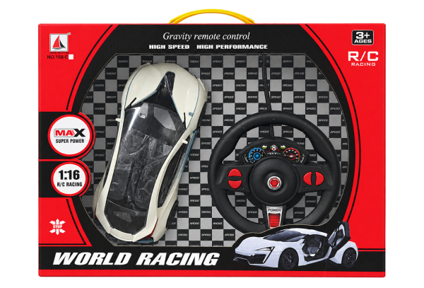 World Racing R/C Car with Steering Wheel