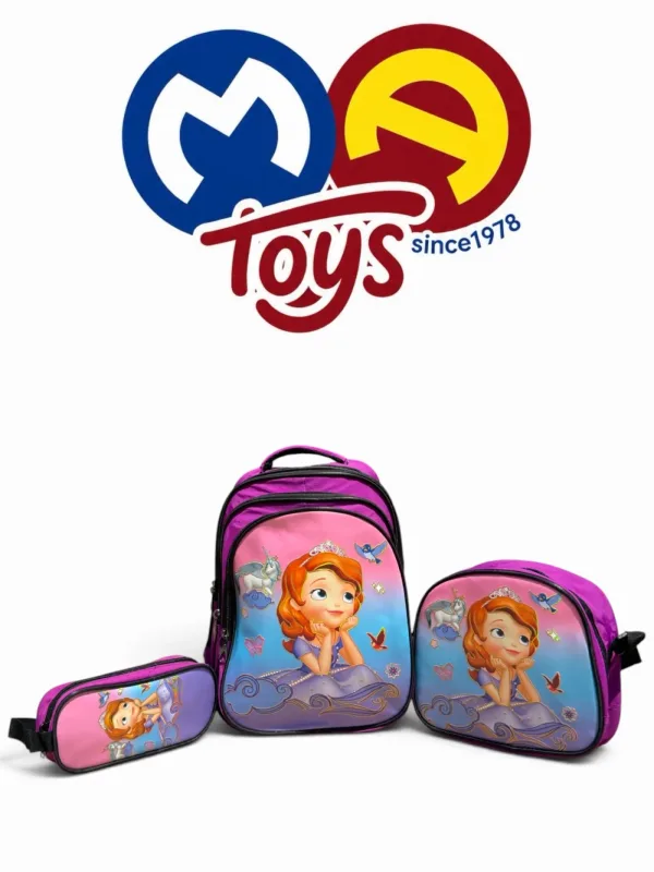 Princess Sofia Backpack Set - 3 pcs