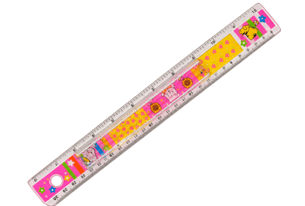 Pink Printed Ruler