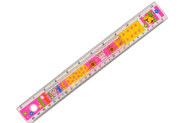 Pink Printed Ruler