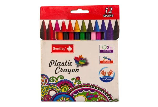 Plastic Crayons - 12 colours