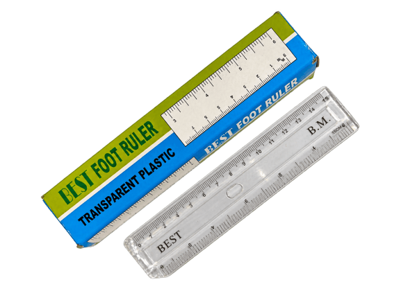 Clear Rulers - 12 pcs
