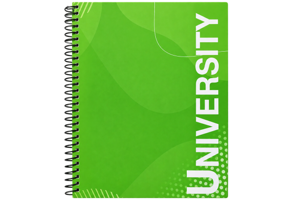 University Spiral Notebook - Green