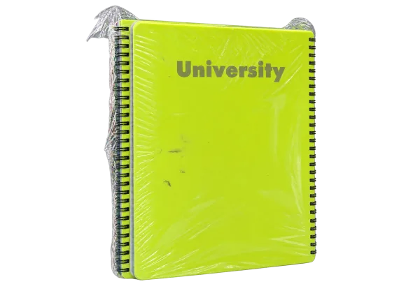 University Spiral Notebook - Neon Lime Pack