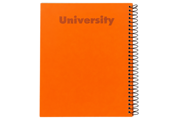 University Spiral Notebook - Neon Orange