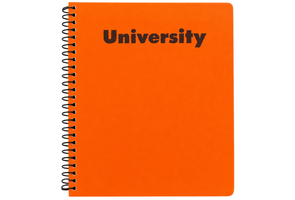 University Spiral Notebook - Orange