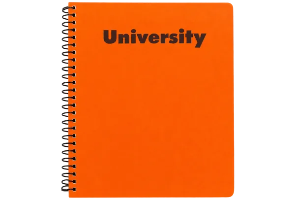 University Spiral Notebook - Orange