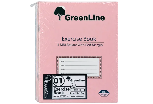 GreenLine Exercise Book - 5 mm Square