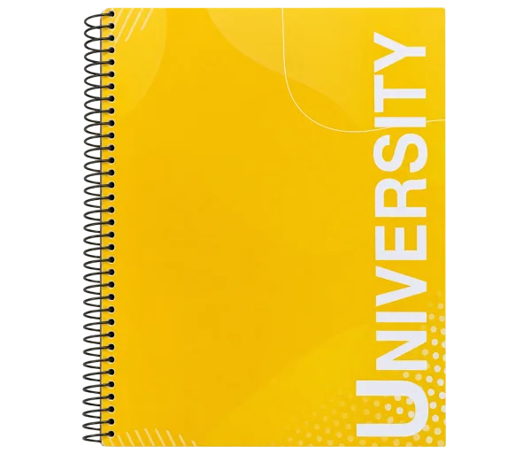 University Spiral Notebook - Yellow