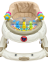 Beige Baby Walker with Play Dome