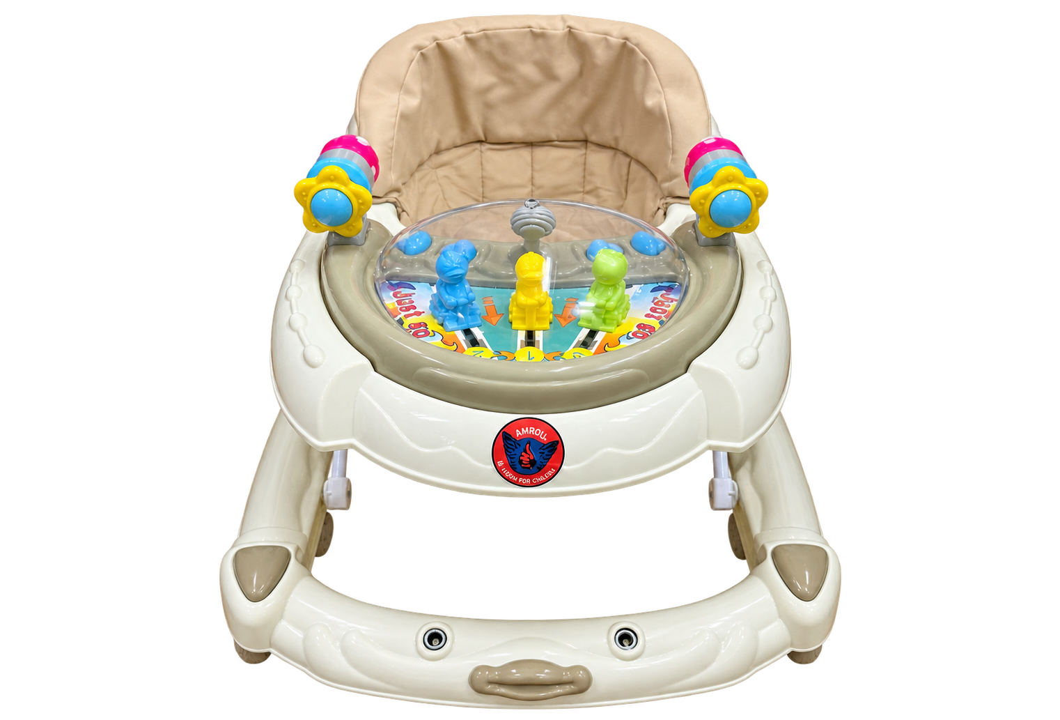 beige-baby-walker-with-play-dome Beige Baby Walker with Play Dome