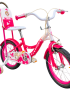 Bikestar Kids Bike with Backrest – Pink - 1