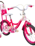 Bikestar Kids Bike with Backrest – Pink - 1