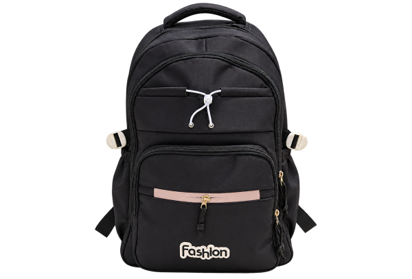 Black Fashion Backpack - 1