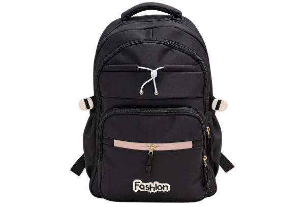Black Fashion Backpack - 1