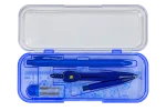 Blue Geometry Set in Clear Case - 2