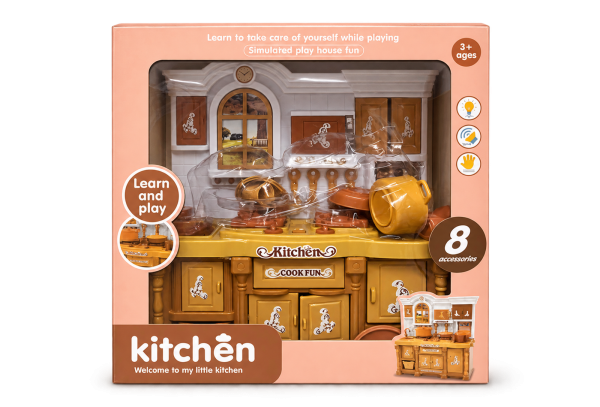 Brown kitchen playset 8CF12555 front