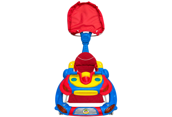 Car Baby Walker with Push Handle & Canopy