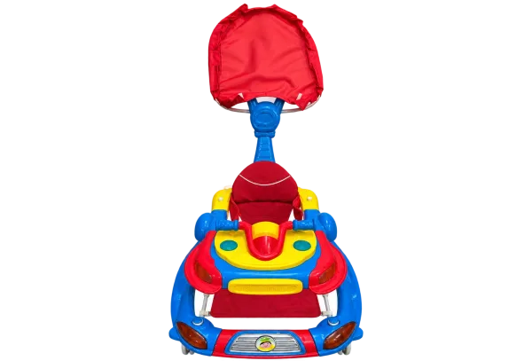 Car Baby Walker with Push Handle & Canopy
