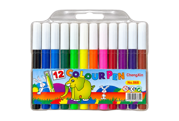 ChengXin 12 Colour Felt Pens No.868 - 1