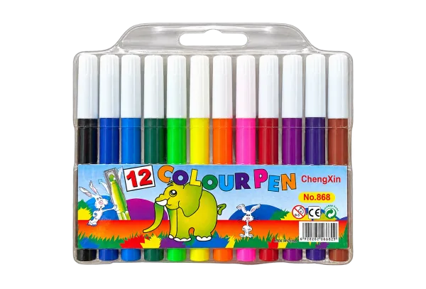ChengXin 12 Colour Felt Pens No.868 - 1