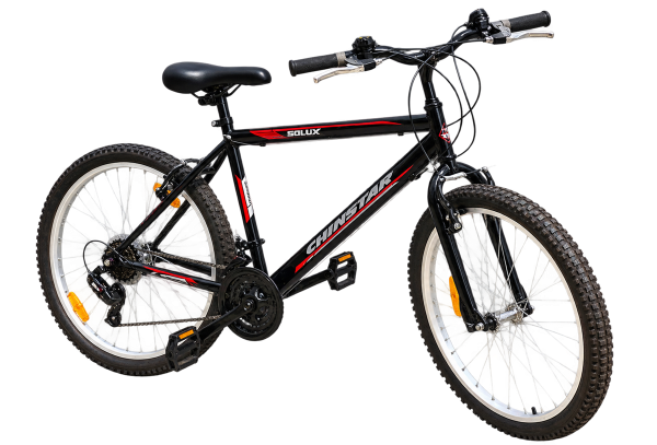 Chinstar Solux Mountain Bike – Black & Red - 1
